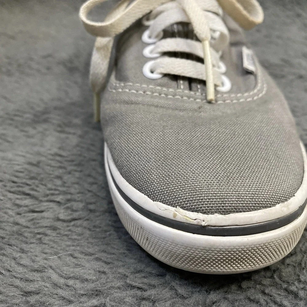 Vans Unisex Authentic Sneakers Grey Lace‎ Up W 7 M 5.5